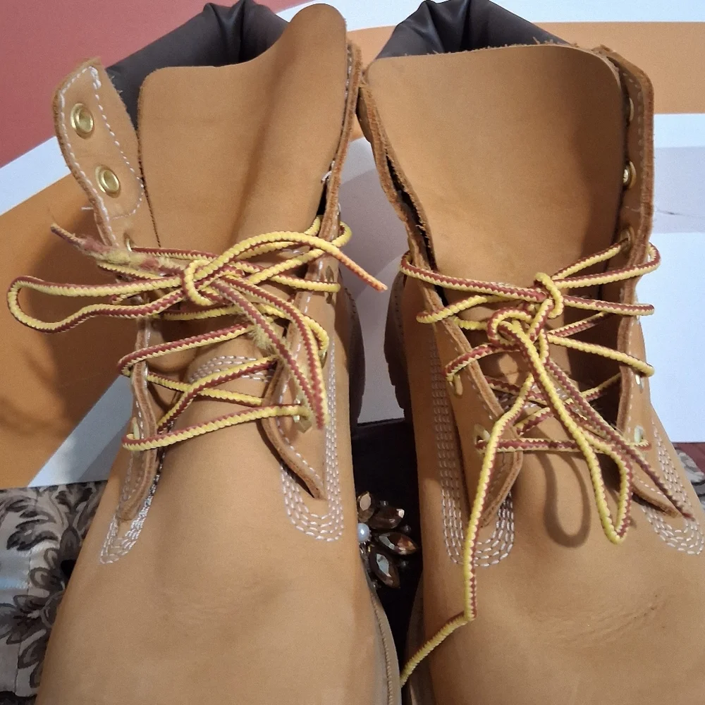 Timberland Juniors Sz6M Shoes Boots Tan-Brown Unisex Women (Sz8)‎ Waterproof